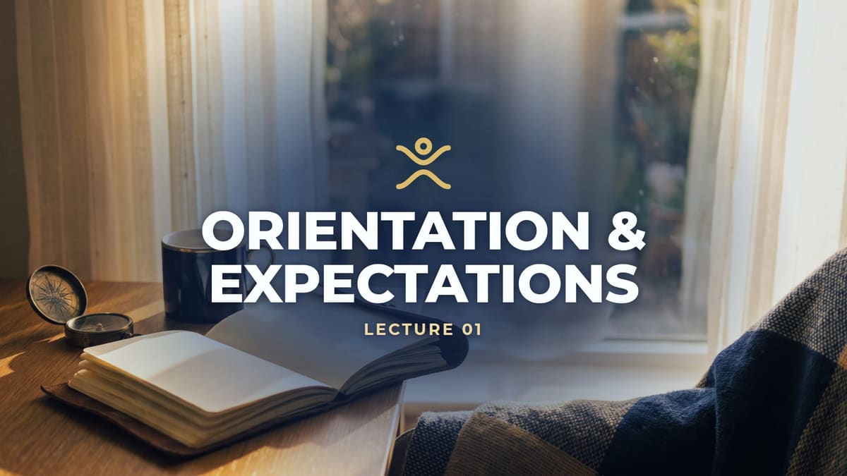 AUTONOMY lecture 01: Orientation & Expectations