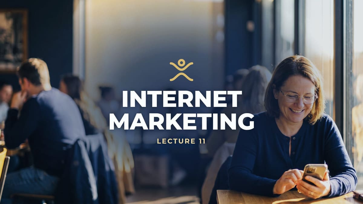 AUTONOMY lecture 11: Internet Marketing